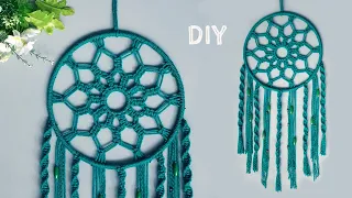 DIY ATRAPASUEÑOS EN MACRAMÉ🌸MACRAME DREAMCATCHER WALLHANGING