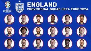 ENGLAND  33 Men Provisional Squad For UEFA EURO 2024 | England Squad | UEFA Euro 2024 | FootWorld