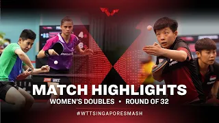 Caroline Kumahara/Bruna Takahashi vs Zeng Jian/Lin Ye | WD | Singapore Smash 2022 (R32)