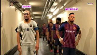 PES 2019 | NEYMAR Back to Barcelona? | Barcelona vs European Classics | Gameplay PC