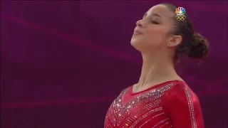 Aly Raisman TF Floor Exercise + Fierce Five Reaction to Gold - London 2012 Olympics