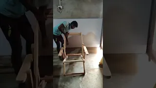 wooden sleeping chair