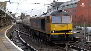 Delayed Passenger Trains at Newcastle with Passing Freight 10 Jan 24