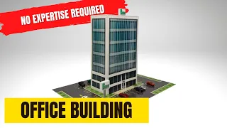 1/64 Scale Photo Real Office Building Diorama Model Building Tutorial