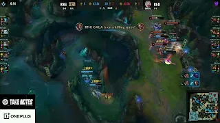 RNG GALA PENTA KILL AT MSI !!!!!! RNG VS RED