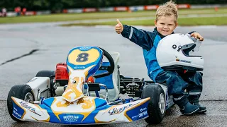 Go Kart driving at 3 years old