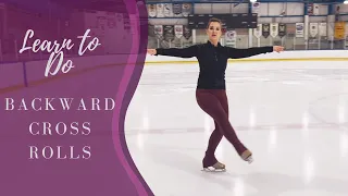 Learn Backward Cross Rolls (Cross Steps) On Ice!