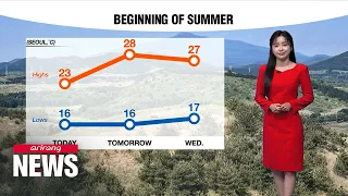 [Weather] Sunny conditions across the country with early summer-like heat