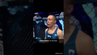 Rose Namajunas Saying "I am the best" in her introduction against Zhang Weili