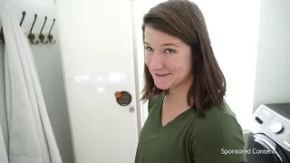 Styler White in the Laundry Room Influencer Video