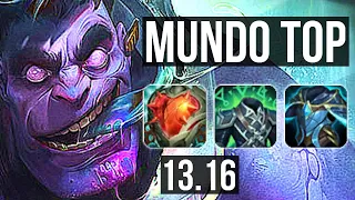 DR. MUNDO vs KLED (TOP) | 500+ games, 900K mastery, Dominating | EUW Diamond | 13.16