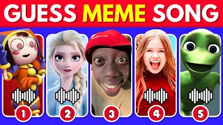 GUESS MEME & WHO'S SINGING🎤🎵🔥| Lay Lay, King Ferran, Salish Matter, MrBeast, Elsa, Tenge Tenge Song