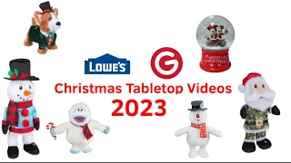 Lowes Christmas Gemmy Tabletops 2023 Demo Videos