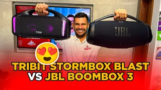 JBL BOOMBOX 3 VS TRIBIT STORMBOX BLAST 🔥 QUAL É MELHOR? O ESPECIALISTA MOSTRA A VERDADE