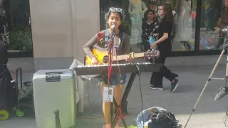 Brinda Irani stunning #buskers performance on a beautiful day Grafton Street !