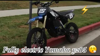 RIDING MY FULLY ELECTRIC YAMAHA YZ85 IS SO MUCH FUN ⚡️