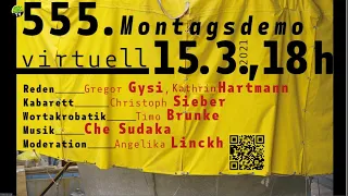 555. Montagsdemonstration gegen Stuttgart 21 am 15.3.2021