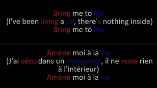 Evanescence - Bring me to life - Paroles + Lyrics on screen