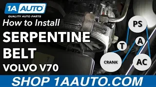 How to Replace Serpentine Belt 00-07 Volvo V70