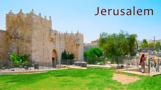 JERUSALEM. Walk from The Slopes of The Mount of Olives to The Old City