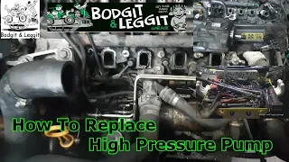 How To Replace High Pressure Pump Land Rover  Freelander TD4 Bodgit And Leggit Garage