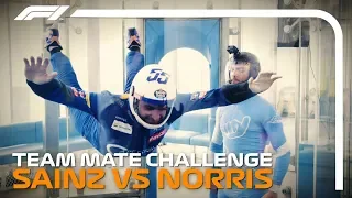 Carlos And Lando Go Skydiving | F1 Team Mate Challenge