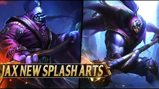 JAX VISUAL REWORK NEW SPLASH ARTS & COMPARISON - League of Legends