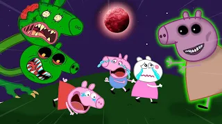 Zombie Apocalypse | Peppa is captured by a Zombie Monster | Peppa Pig Funny Animation