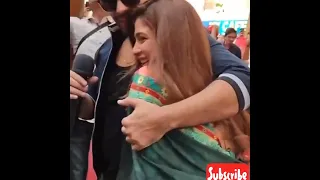 Farhan Saeed with Sonya Hussain tich button film first song promotion at iqra university