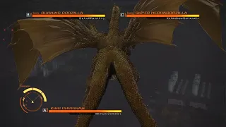 GODZILLA PS4: VS Mode - King Ghidorah vs Super MechaGodzilla vs Burning Godzilla