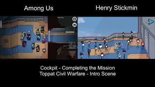 The Airship - Among Us & Henry Stickmin Comparison