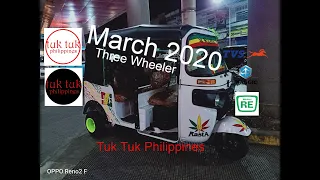 March 2020 Three Wheeler Philippines - Bajaj RE / TVS / Piaggio APE