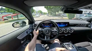 2023 Mercedes A-Class Facelift AMG A 45 S Test Drive POV | Ambience Binaural Sound