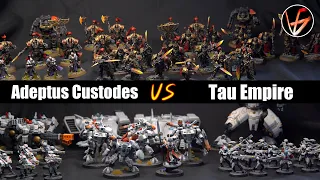 Adeptus Custodes vs Tau Empire Battle Report 10th Edition 2000pts