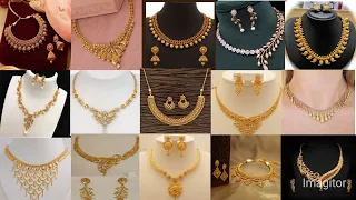 lattest bride gold necklace design beautiful gold necklace picture trending andstylish neclace