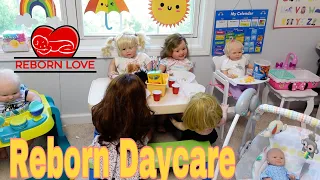 Reborn Daycare Center Tour and Snack time Routine at the reborn daycare | Reborn Love