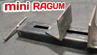 Cara membuat catok besi  mini ||| Ragum mini