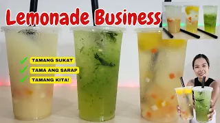 MURANG PUHUNAN LANG PALA! | Summer Negosyo Idea | 3 Types of Lemonade | Tipid Tips atbp