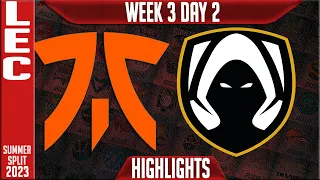 FNC vs TH Highlights | LEC Summer 2023 W3D2 | Fnatic vs Team Heretics