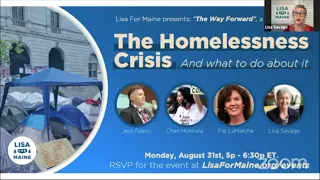 Lisa for Maine: Homelessness webinar with Cheri Honkala, Pat LaMarche, and Jess Falero