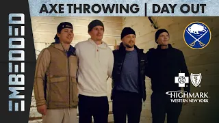 Day Out Axe Throwing With Bryson, Asplund, Pilut & Olofsson | Buffalo Sabres: Embedded