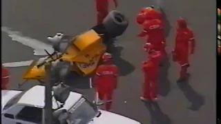 F1 Italy 1990 Start + Derek Warwick crash (ORF)