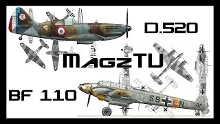 War Thunder - D.520 and BF 110 - Realistic Battle