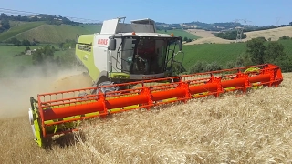 |HARVESTING |HILL|CLAAS LEXION 760 + cerio 930+case magnum 340 con zaccaria 3 assi