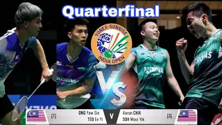 INDIA OPEN 2023 (QF) | Aaron Chia/Soh Wooi Yik (MAS) 🆚 Ong Yew Sin/Teo Ee Yi (MAS)