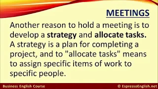 Business English For Meetings  How To Chair A Meeting In English