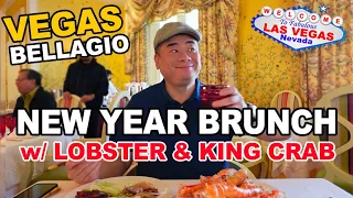 The NEW YEAR Brunch Buffet with Lobster & King Crab! "Jasmine" at The Bellagio, Las Vegas