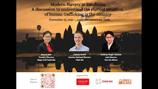 Modern Slavery in Cambodia Webinar