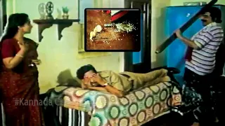 Kannada Comedy Videos || Dinesh Hitting Police NS Rao Comedy Scene || Kannadiga Gold Films || HD
