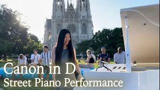 Canon in D (Pachelbel's Canon) | Street Piano Performance | YUKI PIANO